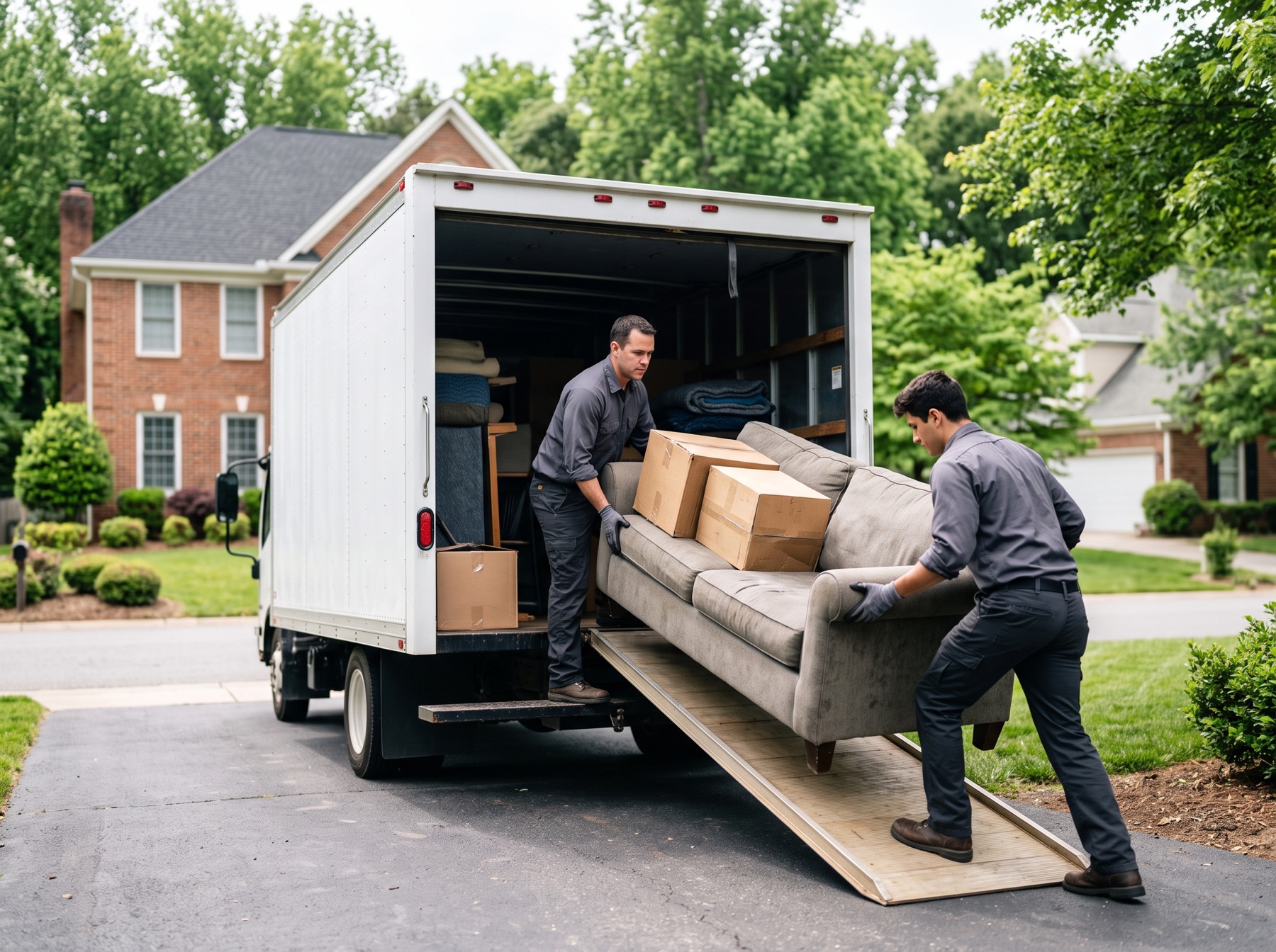Remnant Builds & Removal crew loading a truck in Charlotte